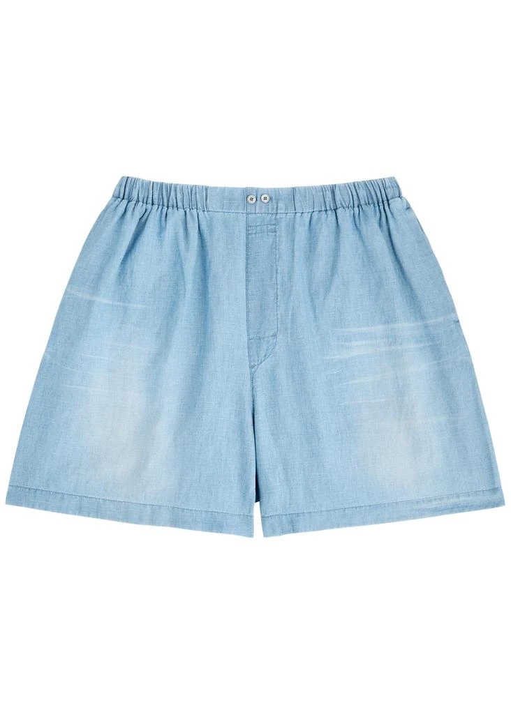 商品Acne Studios|Logo-printed washed cotton-blend shorts,价格¥3991,第1张图片
