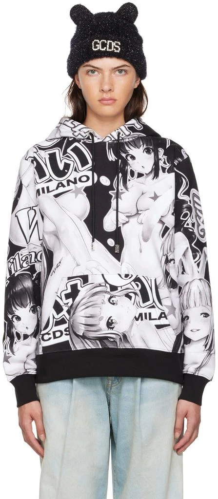 商品GCDS|Black & White Hentai Hoodie,价格¥1497,第1张图片