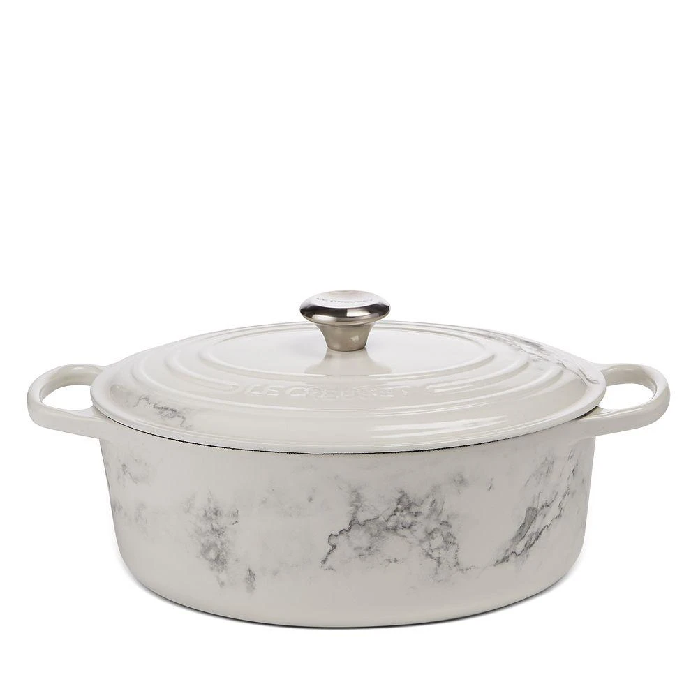 商品Le Creuset|6.75 Qt Marble Applique Oval Dutch Oven - Exclusive,价格¥3719,第1张图片