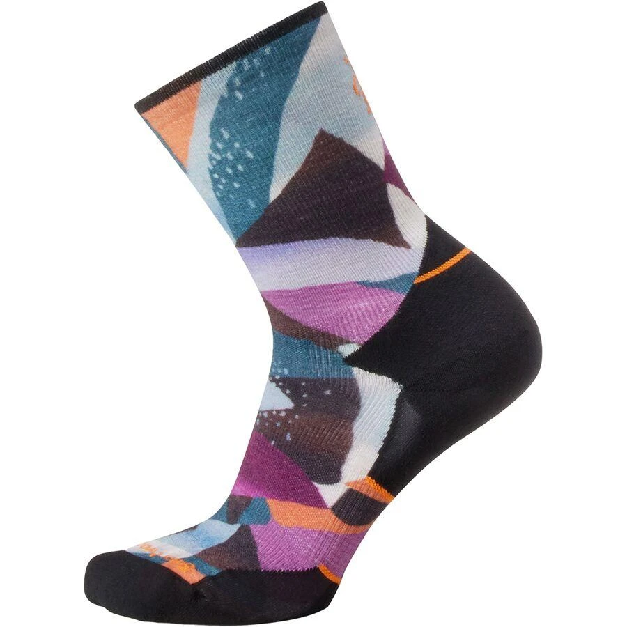 商品SmartWool|Athlete Edition Run Mosaic Pieces Print Crew Sock - Women's,价格¥123,第1张图片