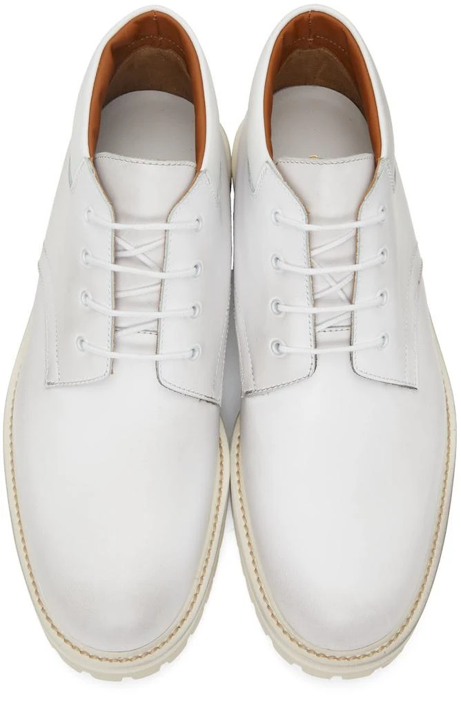 商品Common Projects|White Combat Derby Lace-Up Boots,价格¥2764,第5张图片详细描述