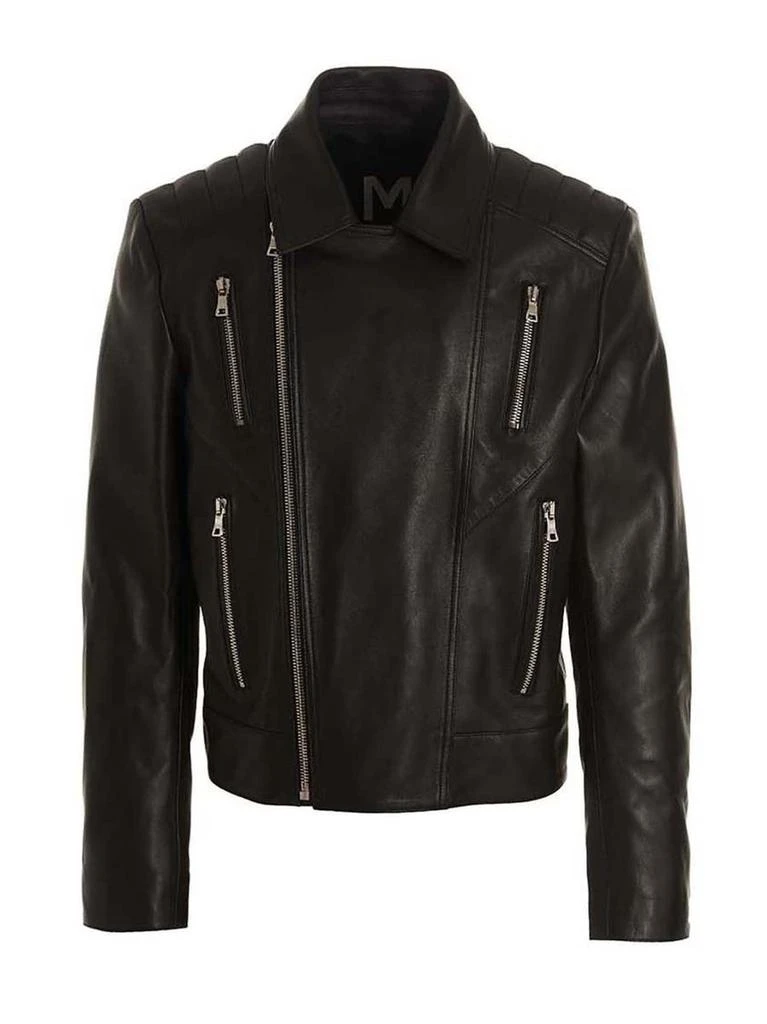 商品Balmain|BALMAIN Leather biker jacket,价格¥11241,第2张图片详细描述