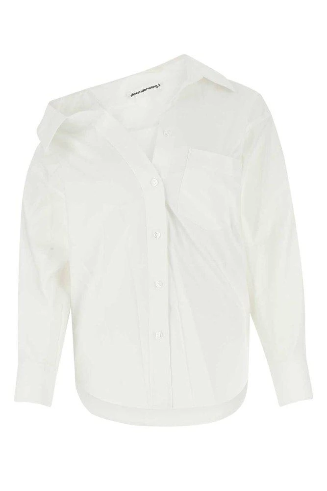 商品Alexander Wang|Alexander Wang Off-Shoulder Shirt,价格¥1892,第1张图片