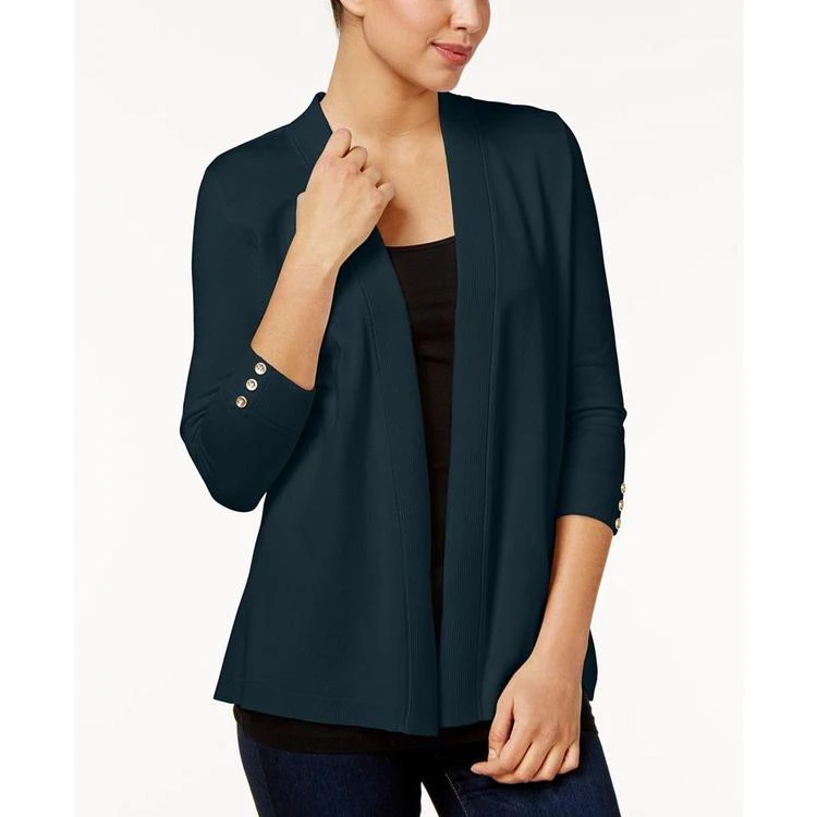 商品Charter Club|Petite Open-Front Cardigan, Created for Macy's,价格¥314,第1张图片