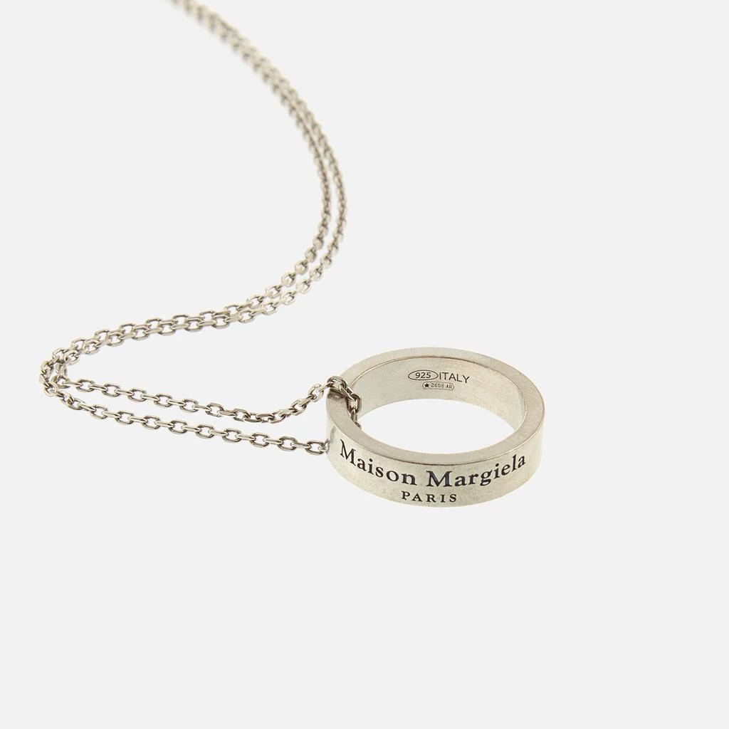 商品MAISON MARGIELA|Maison Margiela Logo-Engraved Silver-Tone Necklace,价格¥2052,第3张图片详细描述