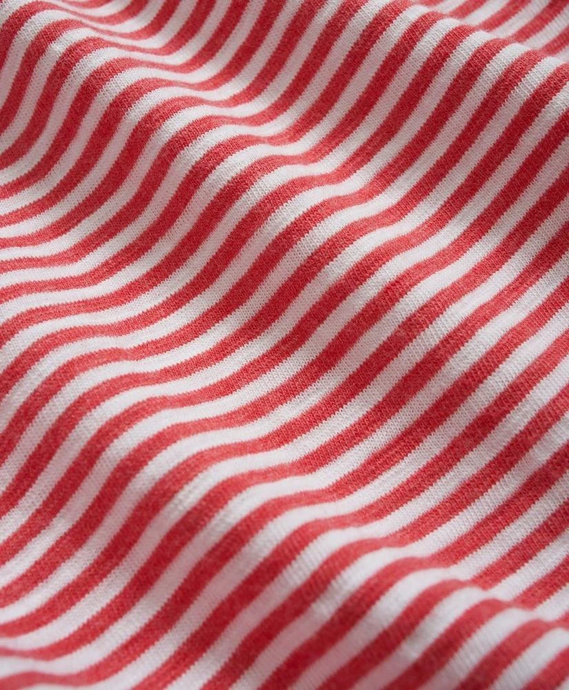 商品Brooks Brothers|Short-Sleeve Striped Slub Cotton Henley,价格�¥233,第2张图片详细描述