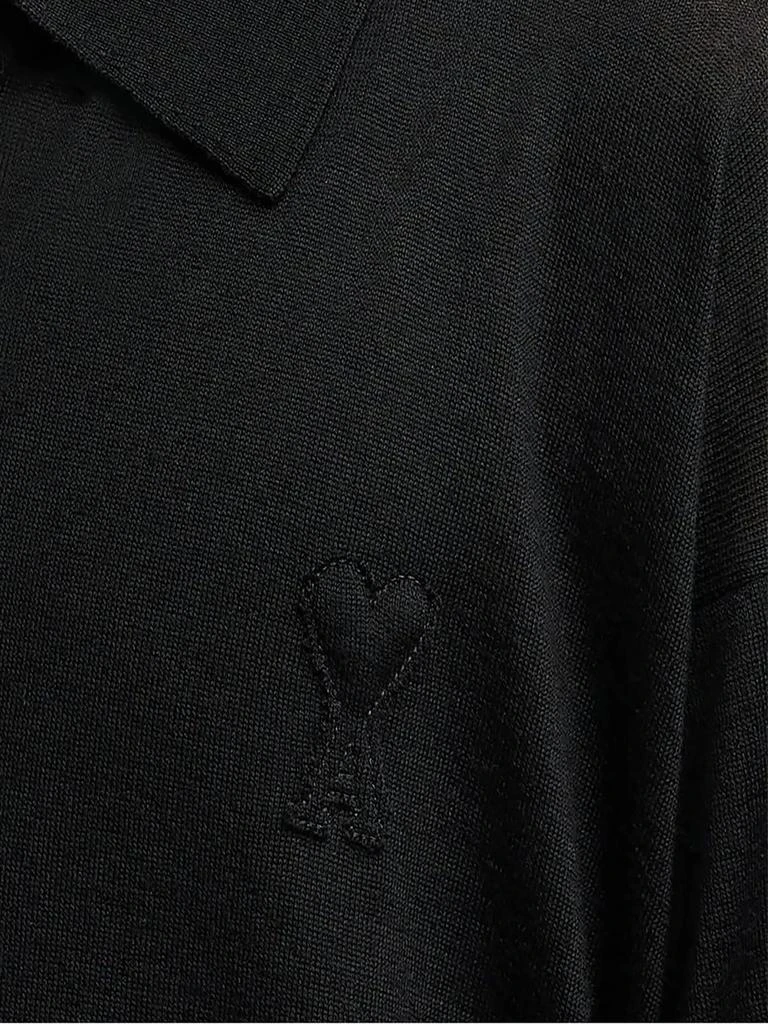 商品AMI|Black Wool Cardigan,价格¥3149,第3张图片详细描述