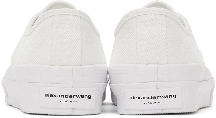 商品Alexander Wang|White Dropout Logo Sneakers,价格¥1225,第4张图片详细描述
