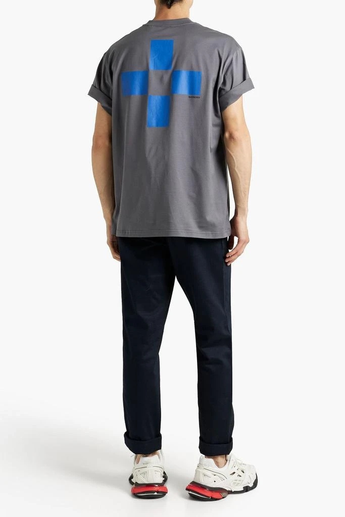 商品Burberry|Appliquéd cotton-jersey T-shirt,价格¥1036,第3张图片详细描述