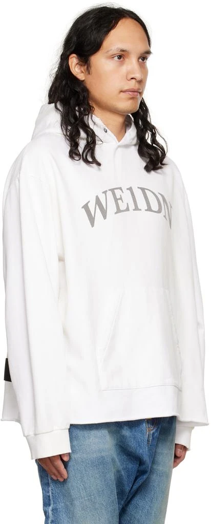 商品We11done|White Distressed Hoodie,价格¥1180,第2张图片详细描述