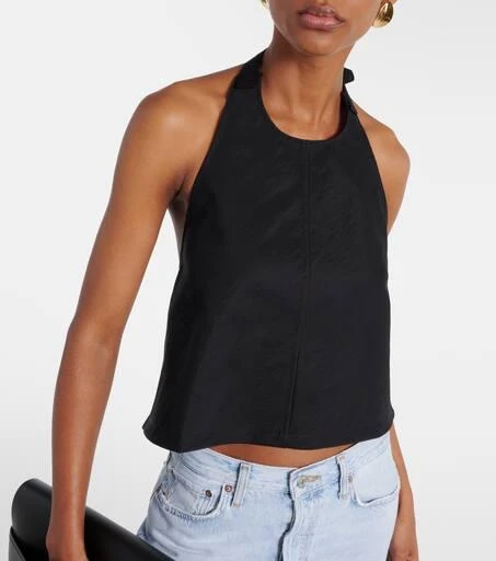商品WARDROBE.NYC|Drill halterneck cotton-blend twill top,价格¥2861,第4张图片详细描述