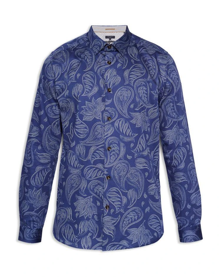 商品Ted Baker London|Shoka Paisley Regular Fit Button-Down Shirt,价格¥459,第4张图片详细描述