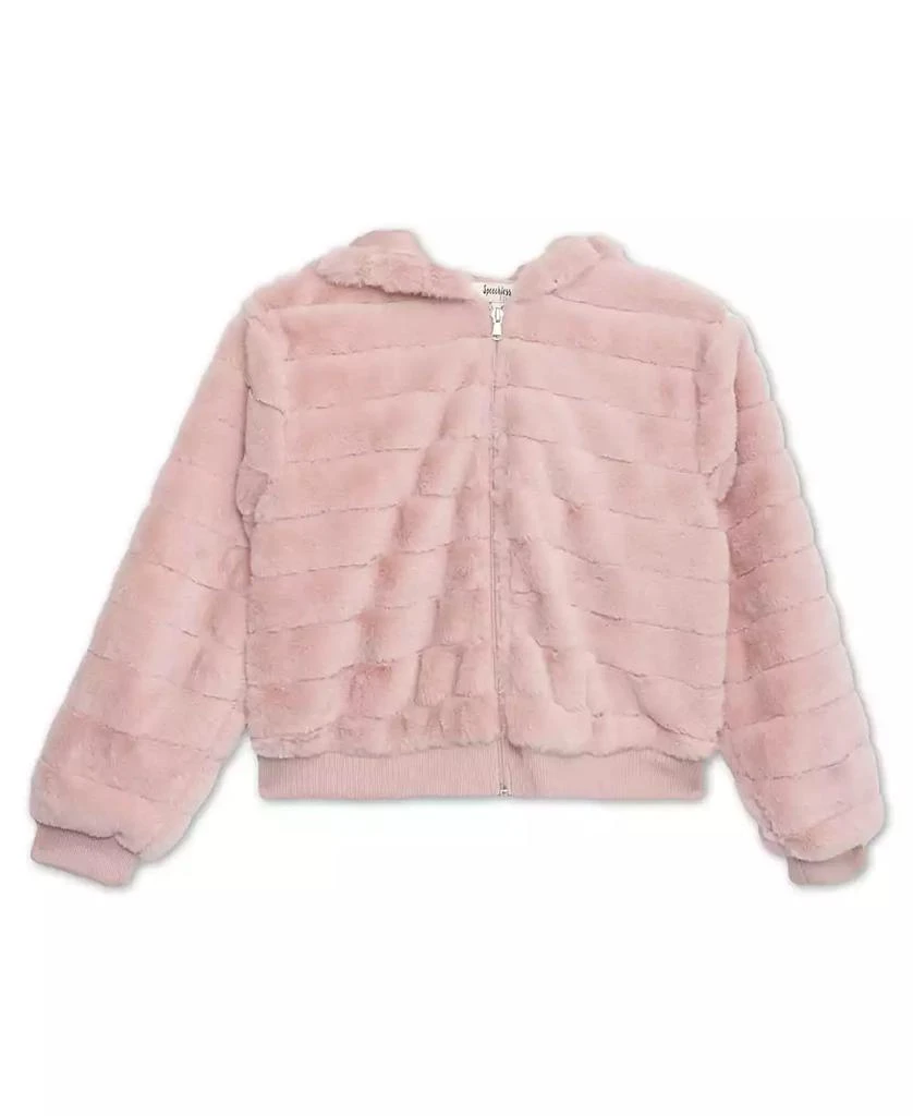 商品Speechless|Big Girls Faux Fur Zip Up Hooded Jacket,价格¥113,第4张图片详细描述