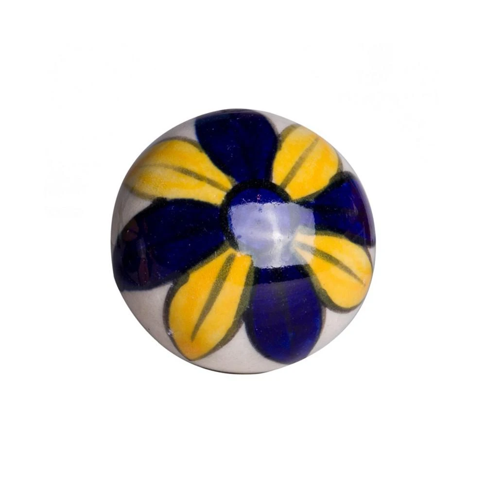 商品KNOB-IT|Handpainted Ceramic Knob Set of 12,价格¥469,第2张图片详细描述
