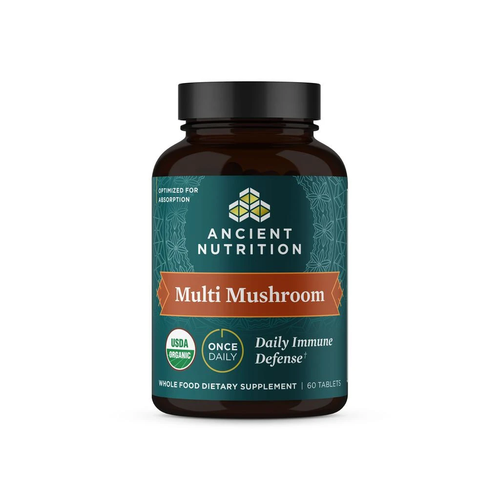 商品Ancient Nutrition|Multi Mushroom Daily Immune Defense | Tablets (60 Tablets),价格¥379,第1张图片