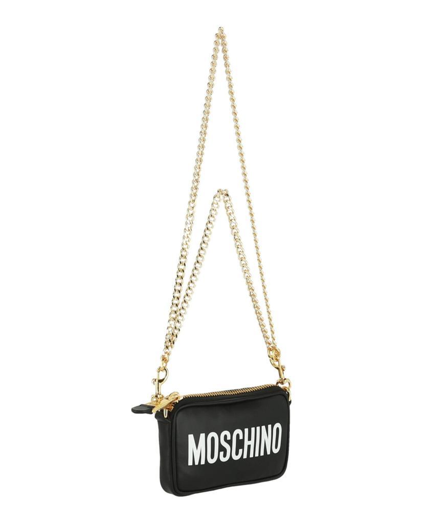 商品Moschino|Logo Leather Crossbody,价格¥2815,第5张图片详细描述