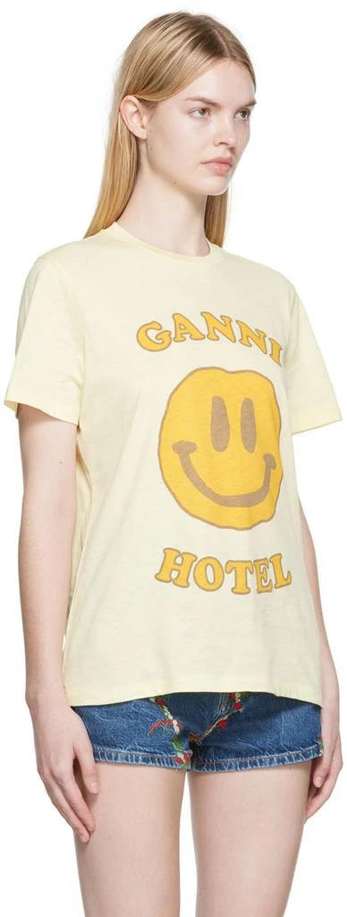 商品Ganni|Yellow Printed T-Shirt,价格¥676,第2张图片详细描述