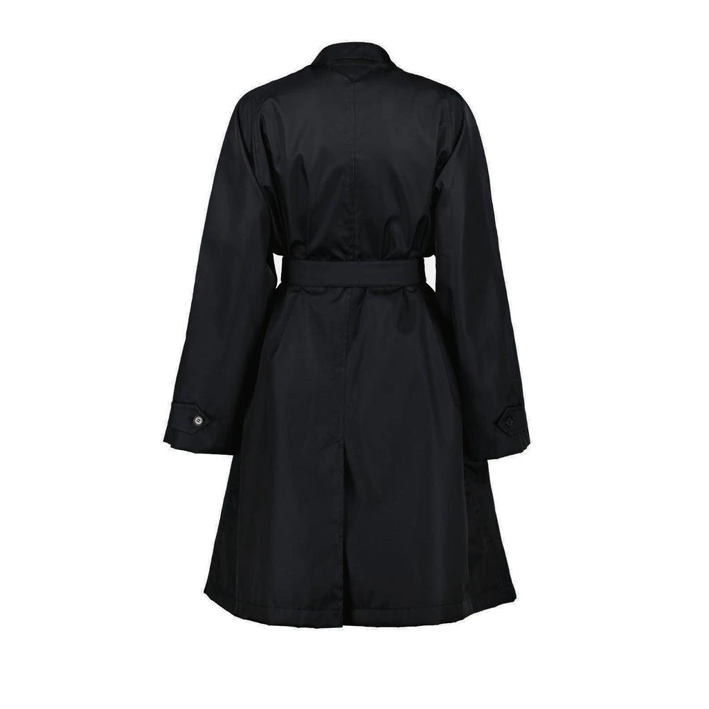 商品Prada|Prada Re-Nylon Double Breasted Belted Waist Raincoat,价格¥18357,第2张图片详细描述