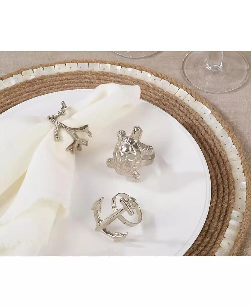 商品Saro Lifestyle|Turtle Dinner Napkin Ring, Set of 4,价格¥162,第2张图片详细描述