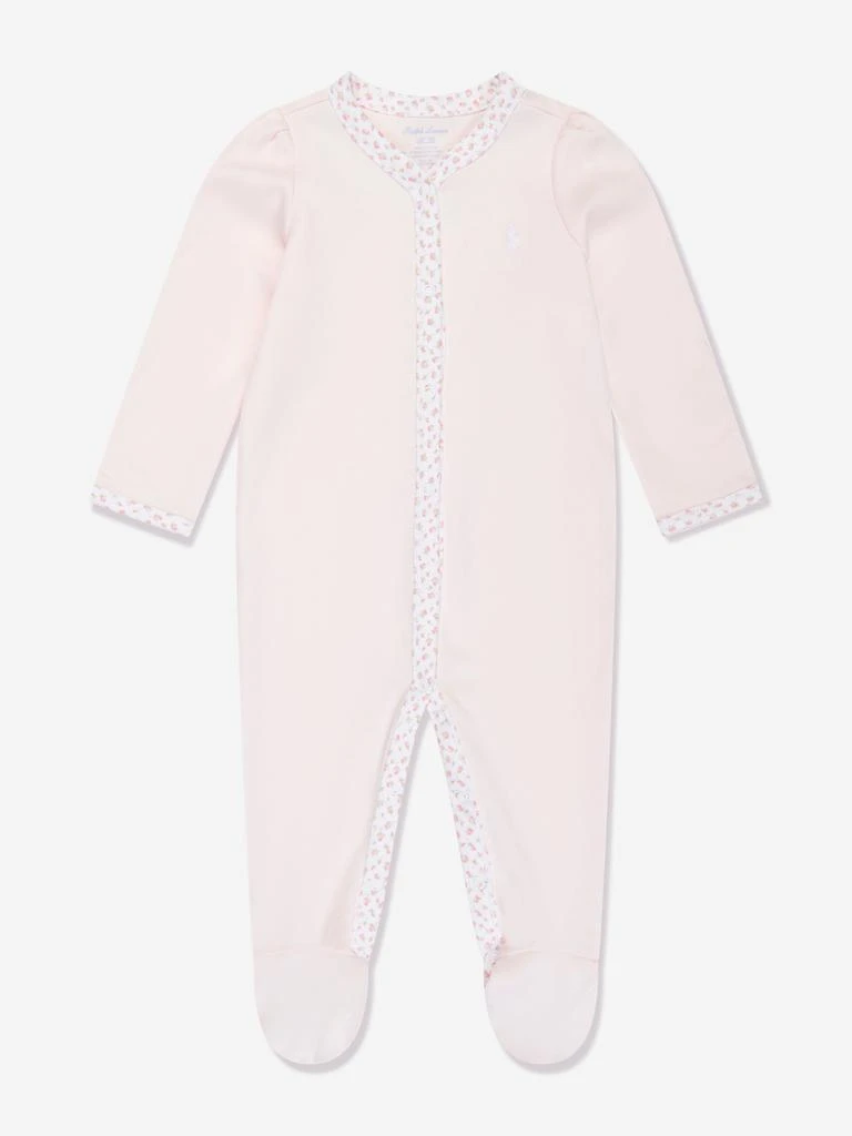 商品Ralph Lauren|Ralph Lauren Baby Girls Cotton Babygrow in Pink,价格¥542,第1张图片