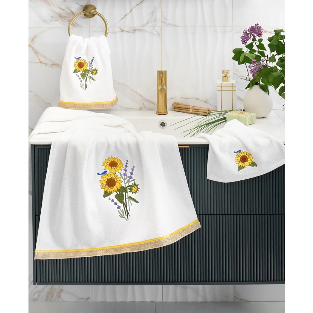 商品Linum Home Textiles|Textiles Turkish Cotton Girasol Embellished Bath Towel Set, 2 Piece,价格¥893,第3张图片详细描述