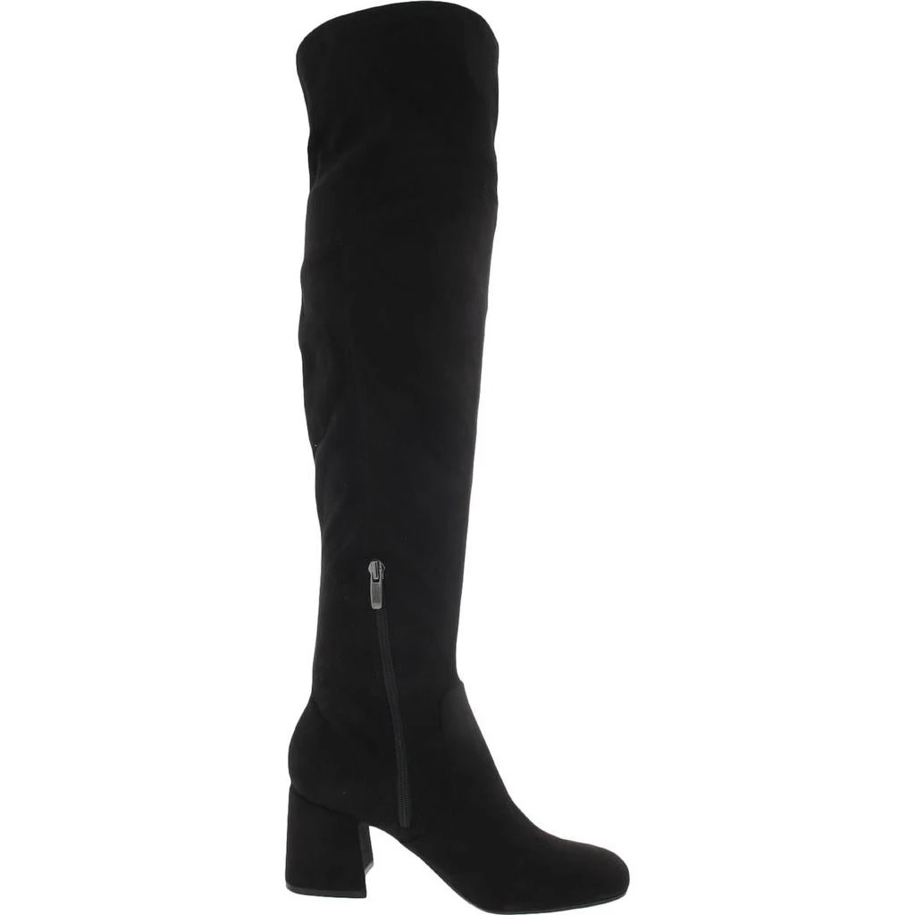 商品Nine West|Nine West Womens Blocky 02 Suede Pull-On Knee-High Boots,价格¥383,第2张图片详细描述