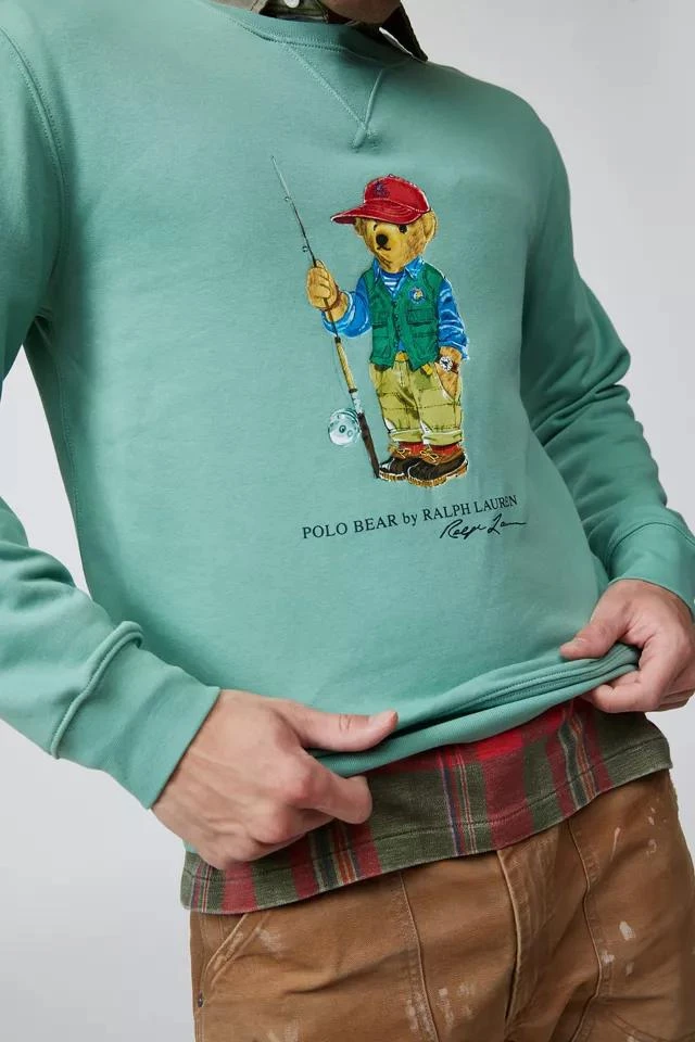 商品Ralph Lauren|Polo Ralph Lauren Fishing Bear Crew Neck Sweatshirt,价格¥638,第3张图片详细描述