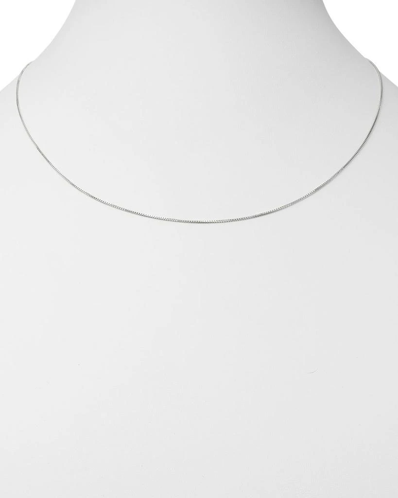 商品Bloomingdale's Fine Collection|Box Link Chain Necklace in 14K White Gold, 0.75m ,价格¥2804,第2张图片详细描述