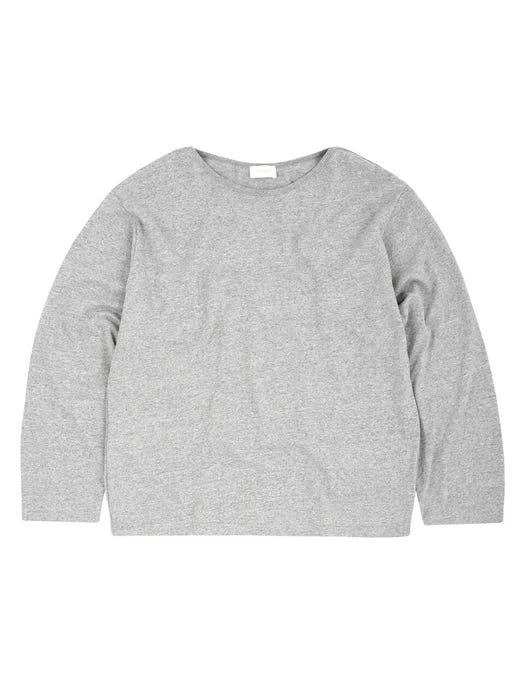 商品TLEYOUNG|Rest Boat Neck Long Sleeve T-shirt Melange,价格¥501,第2张图片详细描述