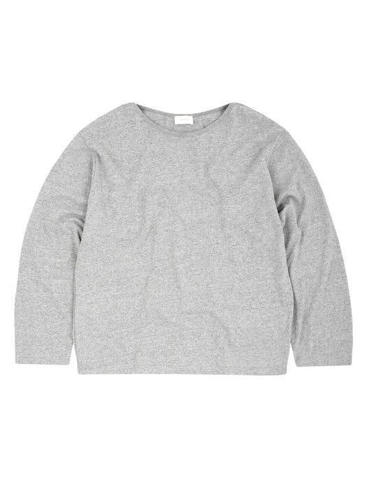 商品TLEYOUNG|Rest Boat Neck Long Sleeve T-shirt Melange,价格¥485,第4张图片详细描述