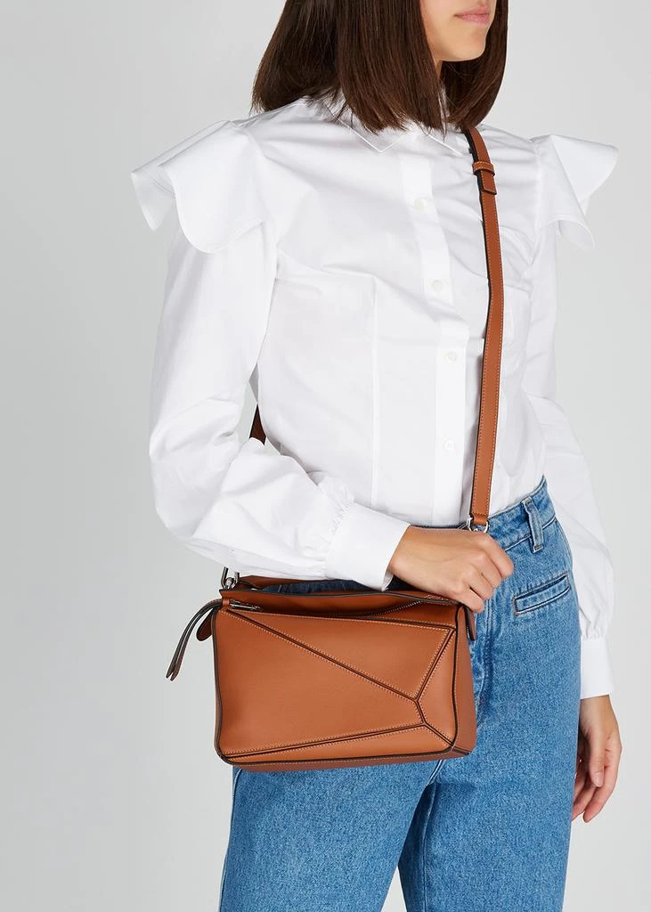 商品Loewe|Puzzle small leather cross-body bag,价格¥23797,第4张图片详细描述