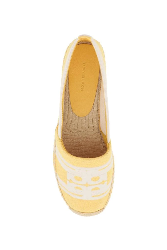 商品Tory Burch|striped espadrilles with double t,价格¥683,第2张图片详细描述