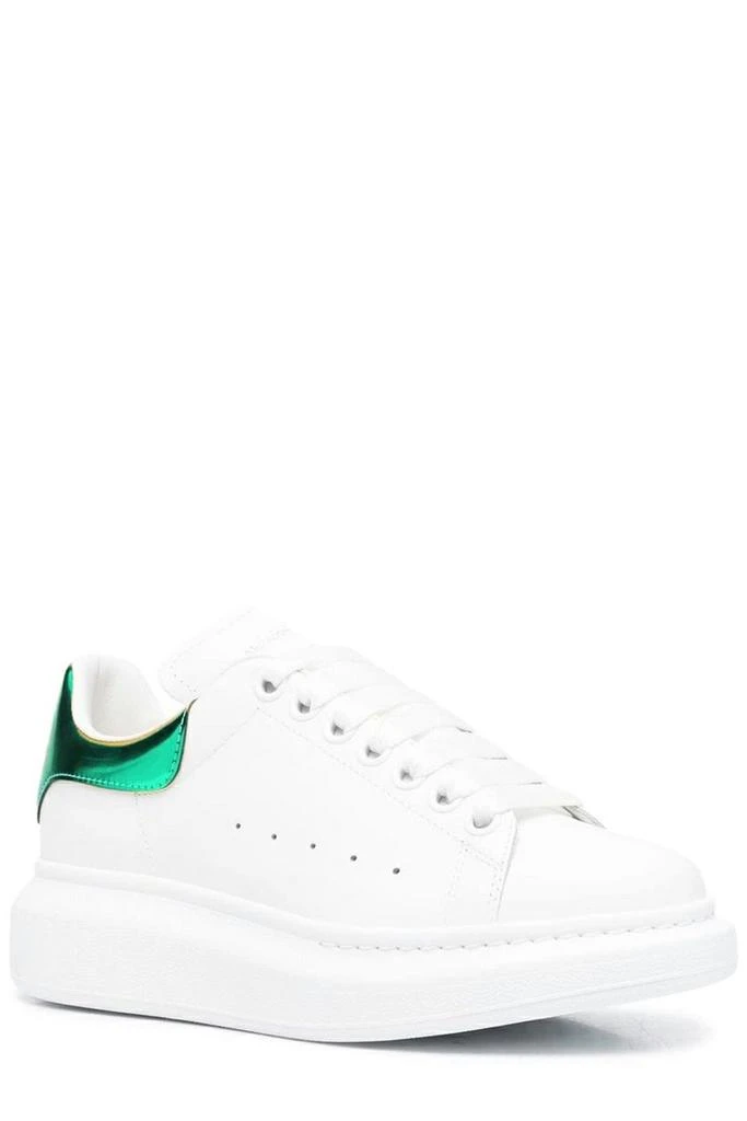 商品Alexander McQueen|Alexander McQueen Metallic-Detailed Low-Top Sneakers,价格¥2996,第2张图片详细描述