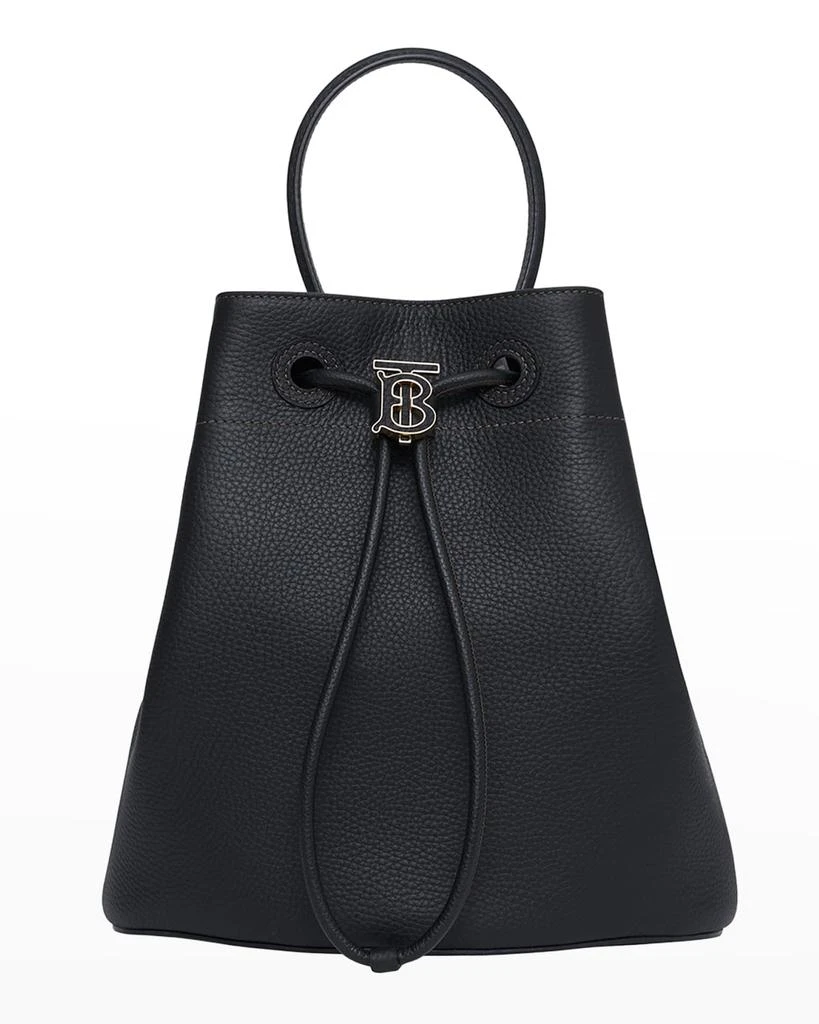 商品Burberry|Small TB Drawstring Leather Bucket Bag,价格¥17376,第1张图片