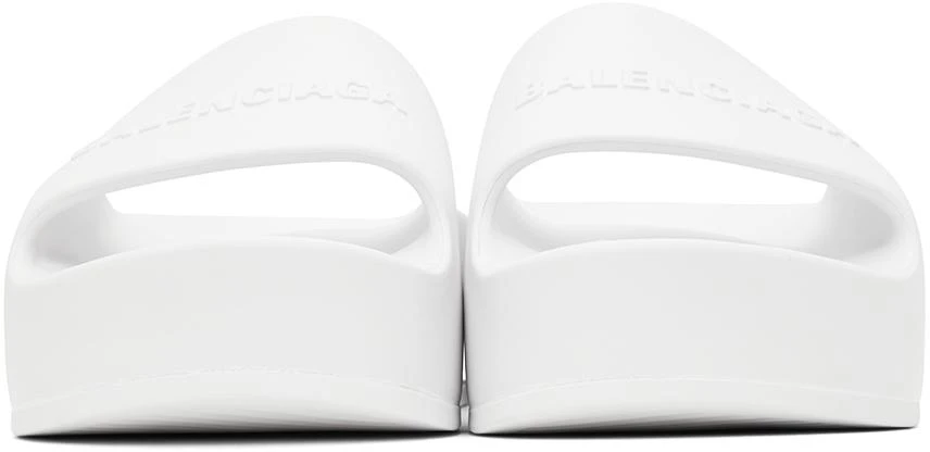 商品Balenciaga|White Chunky Platform Sandals,价格¥3847,第2张图片详细描述