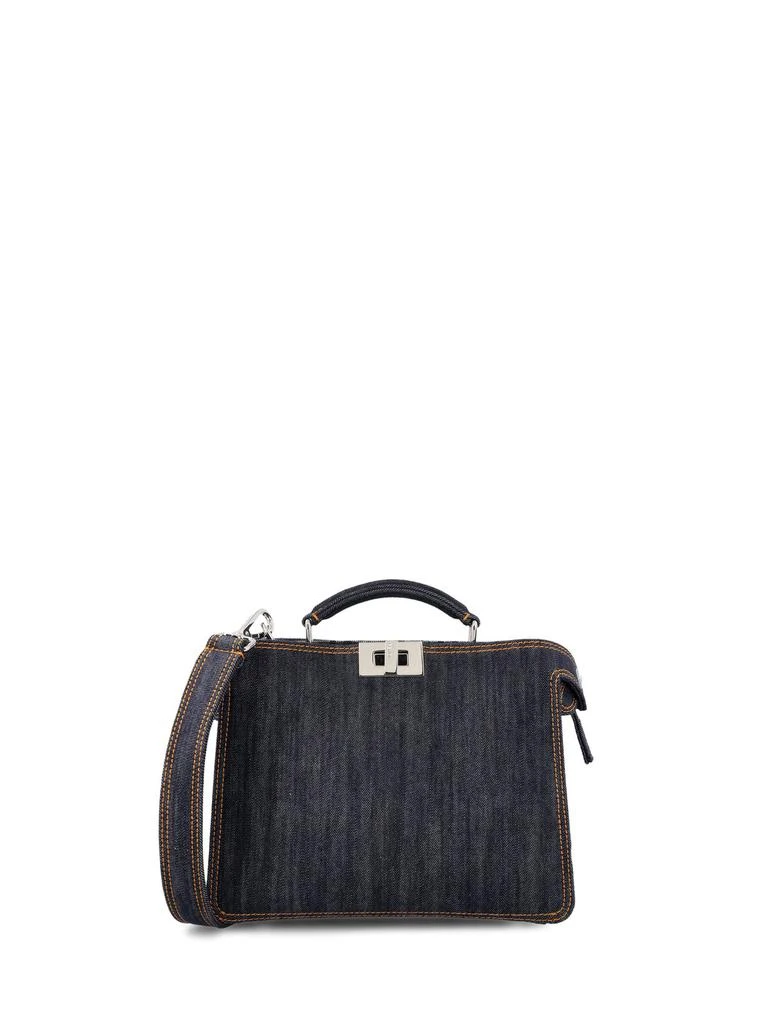 商品Fendi|Fendi Peekaboo ISeeU Mini Denim Tote Bag,价格¥27500,第1张图片