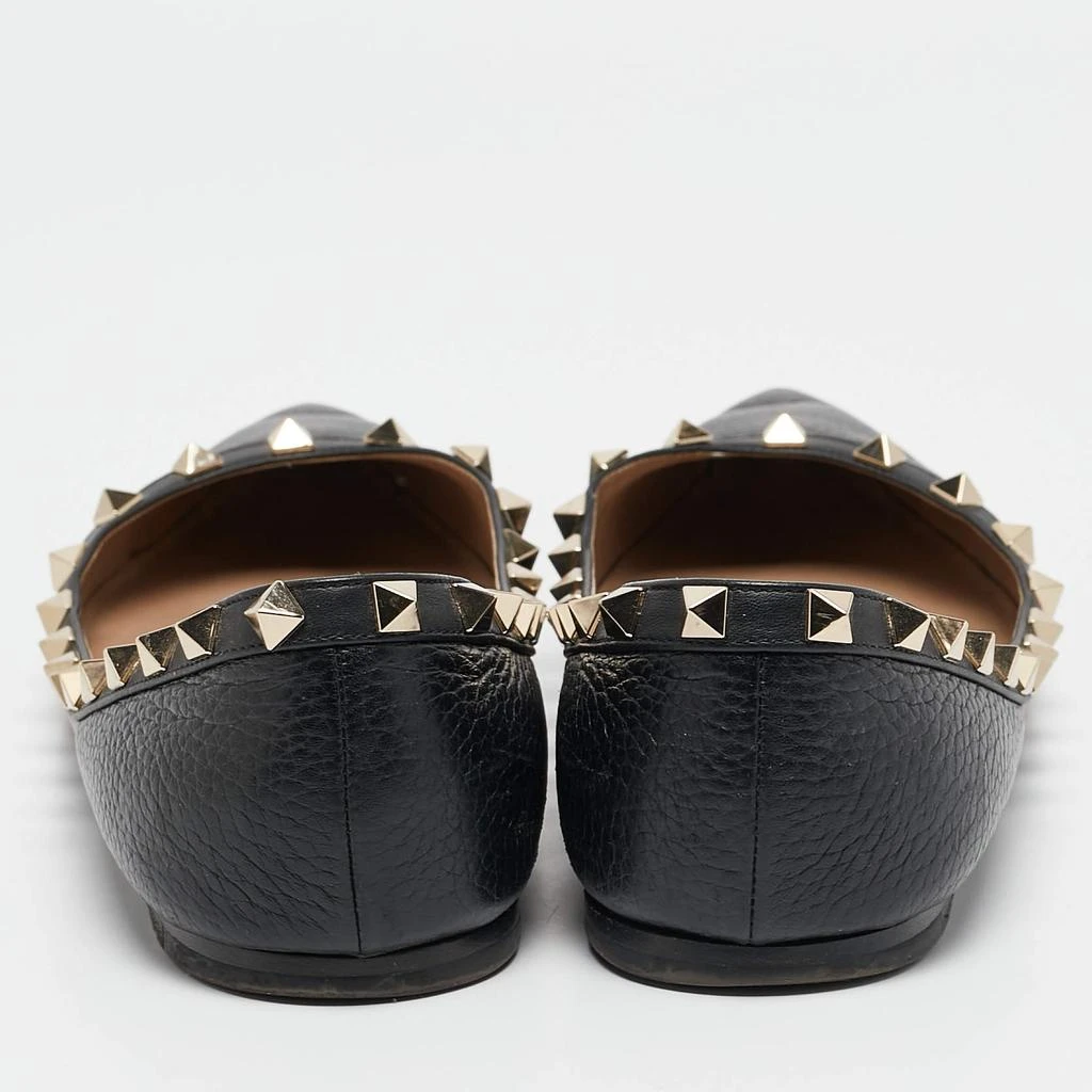 商品[二手商品] Valentino|Valentino Black Leather Rockstud Ballet Flats Size 39,价格¥2212,第5张图片详细描述