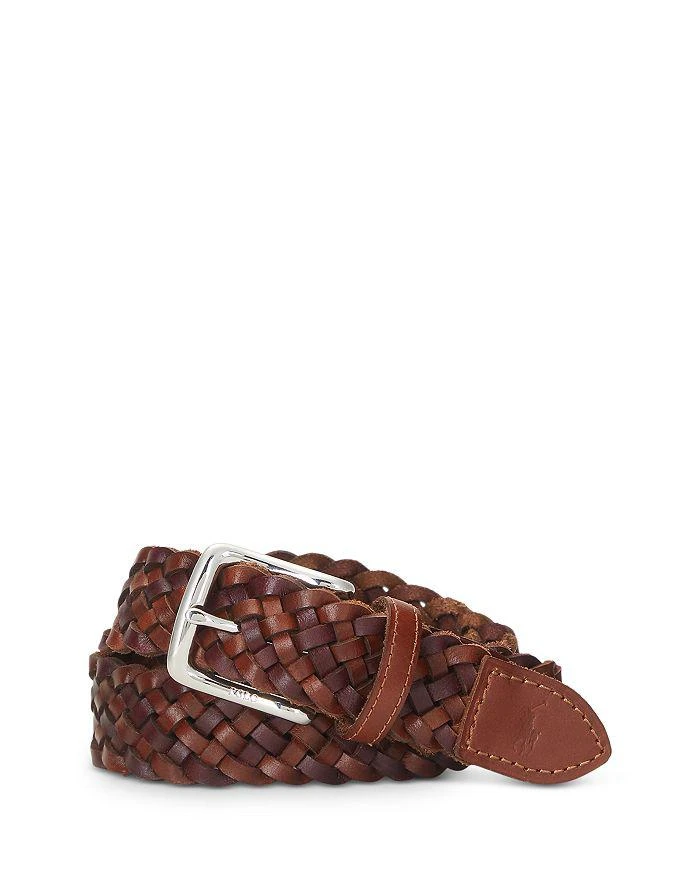 商品Ralph Lauren|Braided Leather Belt,价格¥370,第1张图片