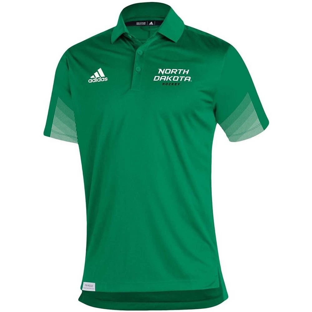 商品Adidas|Men's Kelly Green North Dakota 2021 Sideline Primeblue Polo Shirt,价格¥561,第3张图片详细描述