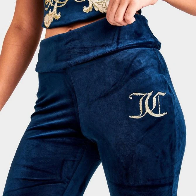 Women's Juicy Couture Monogram Velour Flare Leggings 商品