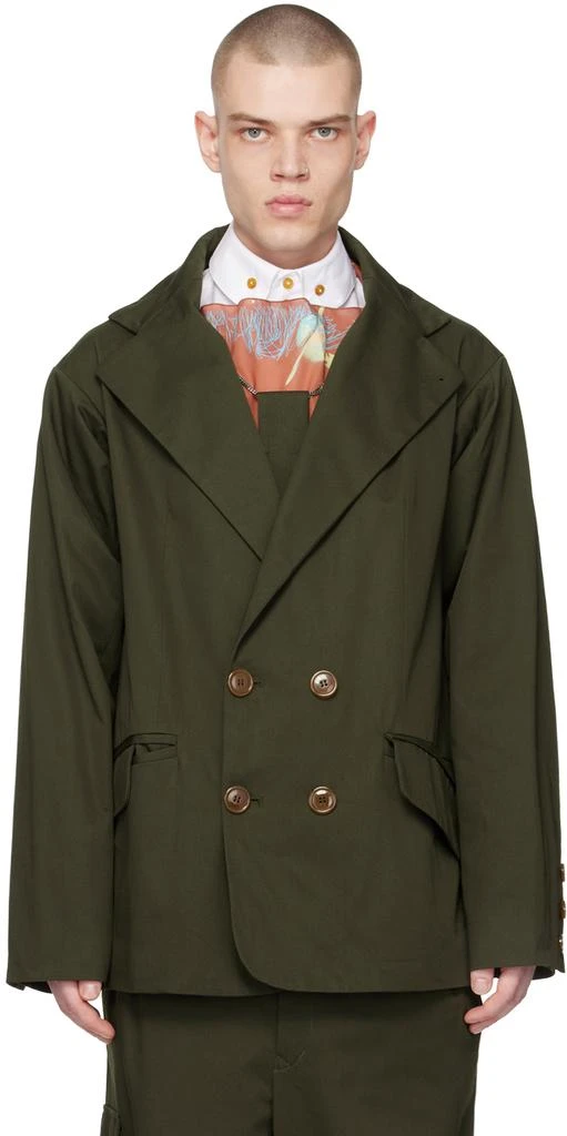 商品Vivienne Westwood|Khaki Wittgenstein Blazer,价格¥4632,第1张图片