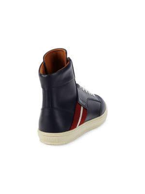 商品Bally|Oldani Leather High-Top Sneakers,价格¥2242,第5张图片详细描述