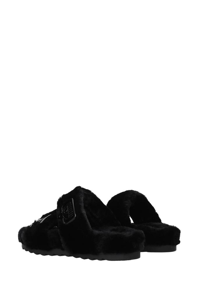 Slippers and clogs Eco Fur Black商品第4张图片规格展示