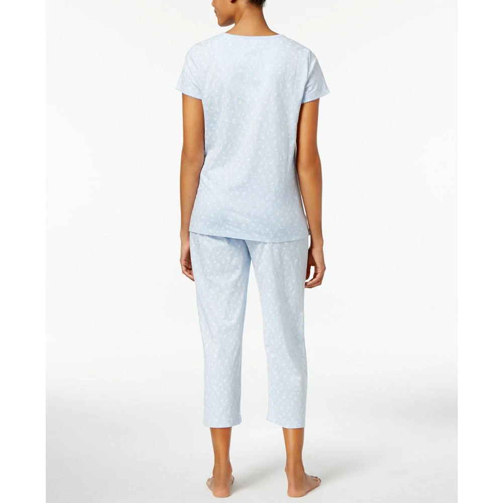 商品Charter Club|Women's Cotton Capri 2pc Pajama Set, Created for Macy's,价格¥76,第2张图片详细描述