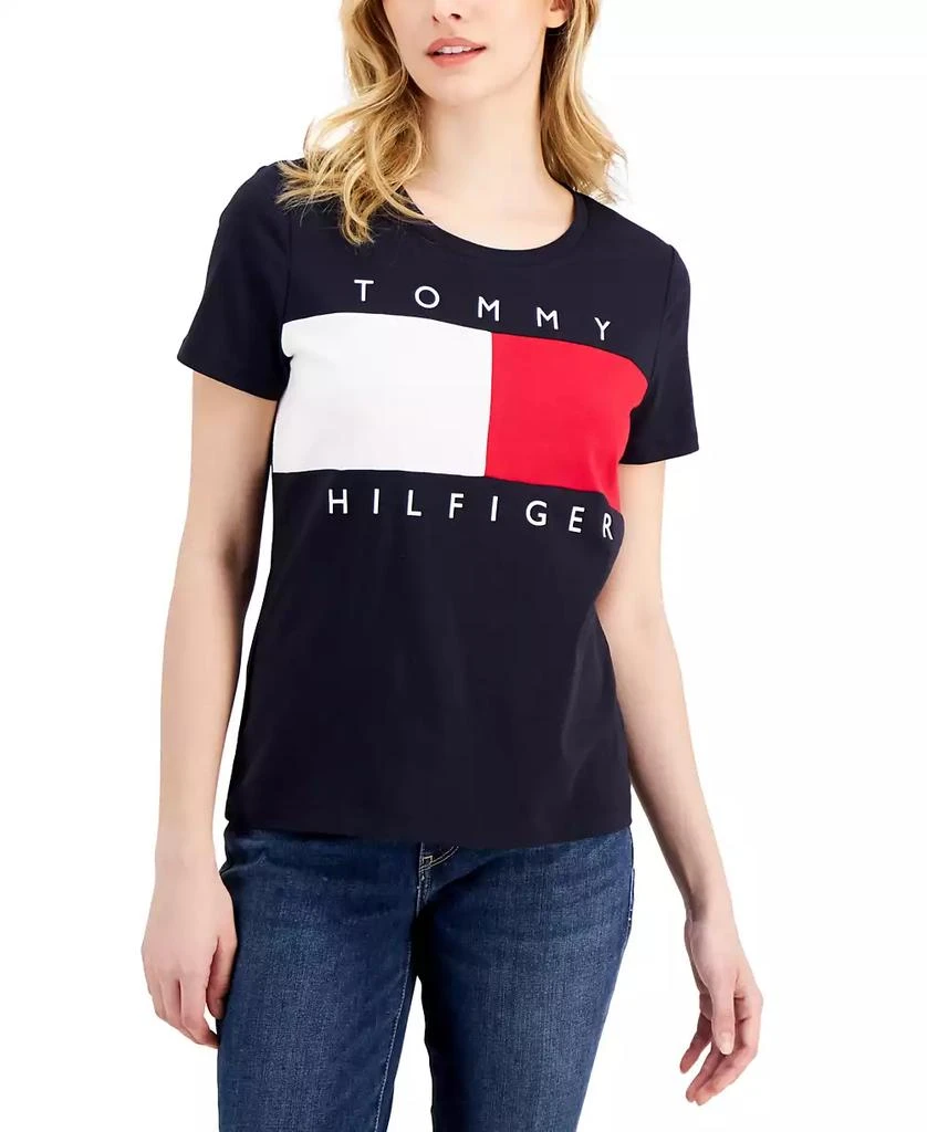 商品Tommy Hilfiger|Women's Big Flag Logo T-Shirt,价格¥178,第1张图片