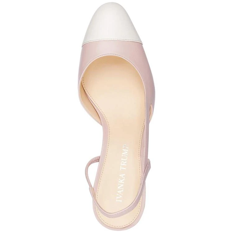 商品Ivanka Trump|Ivanka Trump Liah Slingback Block-Heel Pumps高跟鞋,价格¥742,第4张图片详细描述