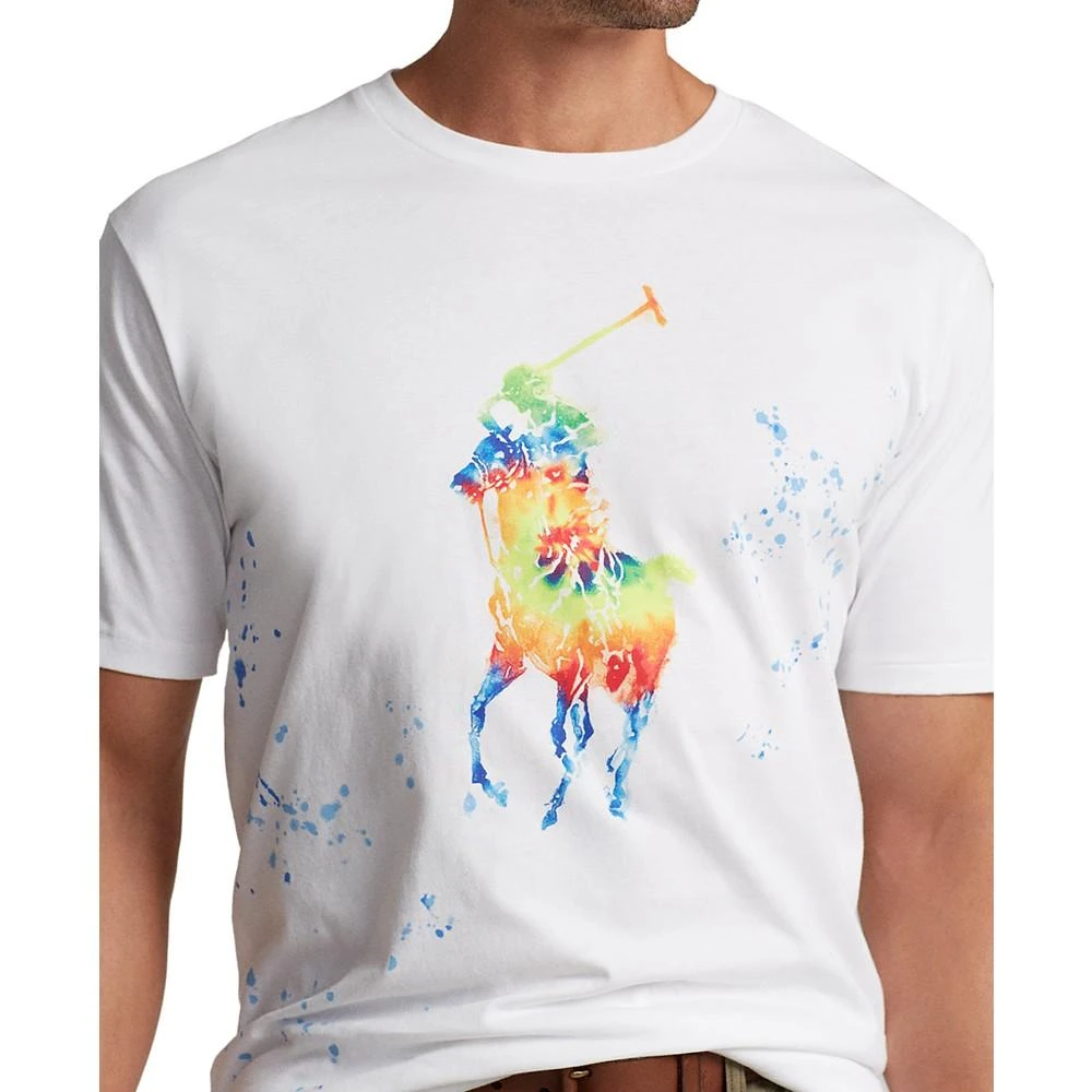 商品Ralph Lauren|Men's Big & Tall Big Pony Jersey T-Shirt,价格¥357,第3张图片详细描述