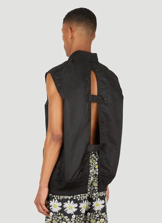 商品NOMA t.d.|Open Back Sleeveless Jacket in Black,价格¥1462,第4张图片详细描述