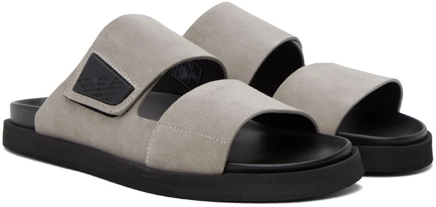 商品Emporio Armani|Taupe Velcro Sandals,价格¥2438,第4张图片详细描述