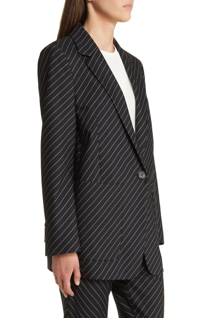 商品Hugo Boss|Jakua Stripe Stretch Wool One-Button Blazer,价格¥1950,第3张图片详细描述